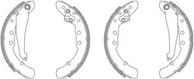 HELLA PAGID 8db355003561 -  Комплект тормозных колодок
